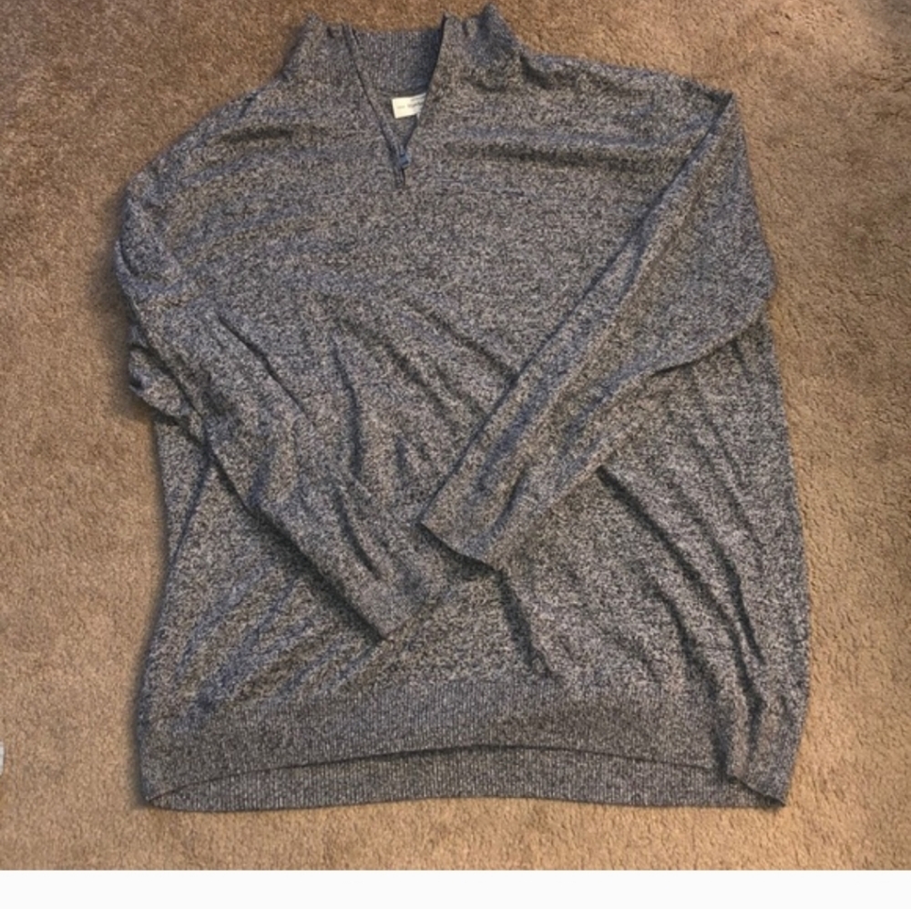Hawker RYE Cotton Cashmere 1/4 Zip Pullover Sweater